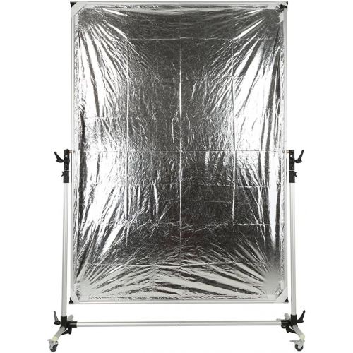  OPENCLOUD Falcon Eyes Pro Studio Solutions 150cm x 200cm (59in x 78.7in) Sun Scrim - Collapsible Frame Diffusion & SilverBlack Reflector Kit with Pulley can be moved Handle