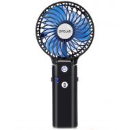 OPOLAR Portable Battery Operated Handheld Personal Desk Fan with 5-20 Hours Working Time/5200mA Battery,3 Setting, Strong Wind,Foldable Design, for outdoor Activities