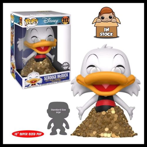  OPP Funko Disney Duck Tales Scrooge McDuck Exclusive Giant 10 Inch Pop #312 Vinyl