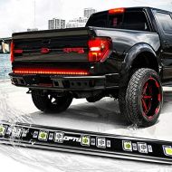 OPT7 60 Redline LED Tailgate Light Bar - TriCore LED - Weatherproof Rigid Aluminum No-Drill Install - Full Featured Reverse Running Brake Turn Signal - 2yr Warranty