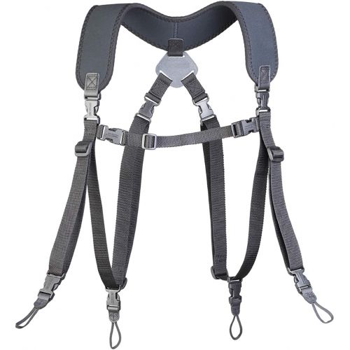  OP/TECH USA Dual Harness, Uni-Loop, Regular (6501062), Black
