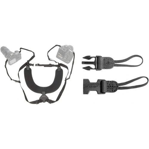 OP/TECH USA Dual Harness 3/8%22 Regular - Two-Camera Harness & USA 1301062 Uni-Loop - System Connectors