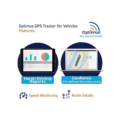  Optimus GPS Tracker for Vehicles - Easy Installation on Car's Battery - Low Cost Subscription Plan Options