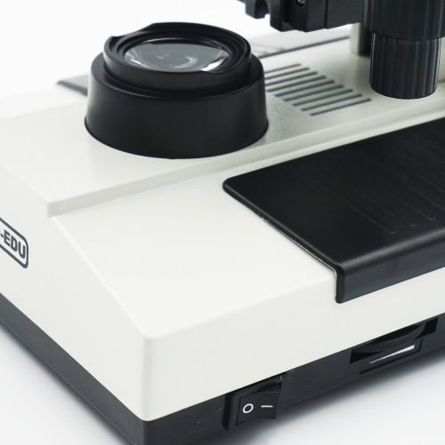  OPTO-EDU A31.1007-3.0M Digital Biological Compound Binocular LED Light Microscope with Double Layer Mechanical Stage Oil Immersion, Built-in 3.0MP Camera 40X-2000X, Metal, Glass, P