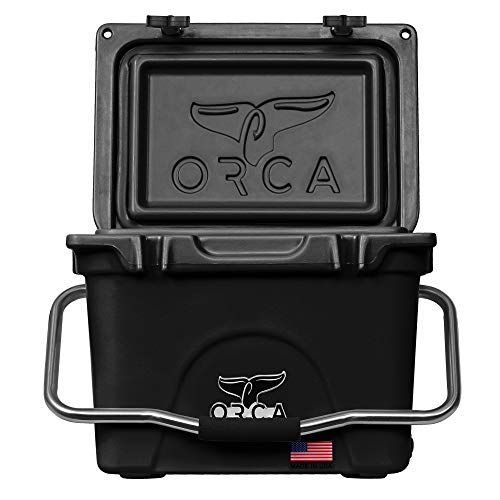  ORCA Black 20QT Thin Blue Line Cooler