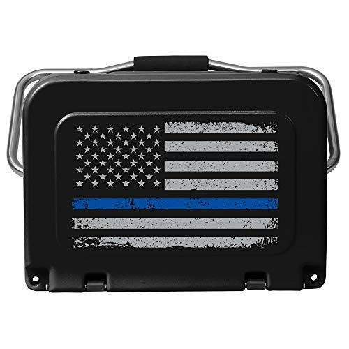  ORCA Black 20QT Thin Blue Line Cooler