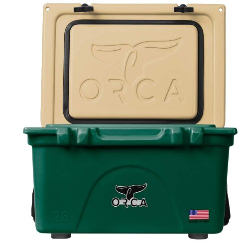  ORCA 26 Quart Cooler Dark Green & Gold