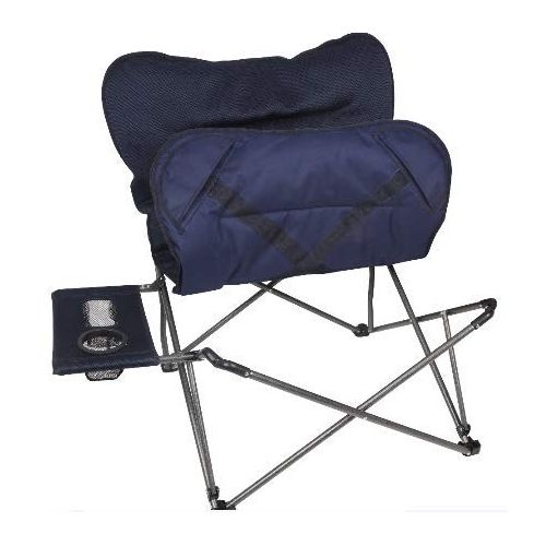  ORCA OZARK TRAIL Oversized Relax Plush Chair with Side Table, Blue Bundle 20-Ounce Double-Wall, Vacuum-Sealed Tumbler, Stainless Steel