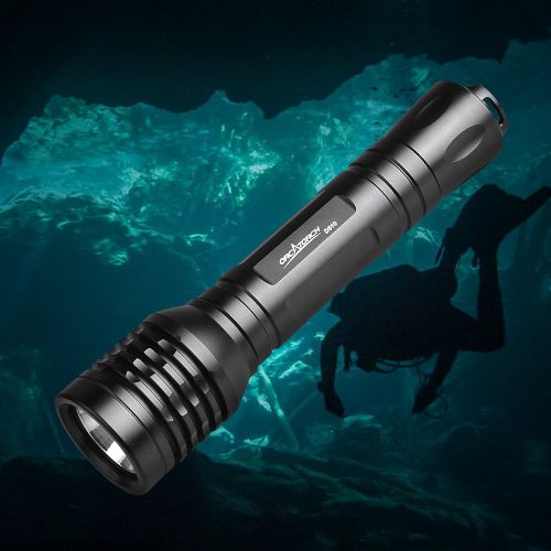  ORCATORCH D510 Technical Diving Main Light CREE XML2 LED 900 Lumens 150M Underwater Safety Light for Cave Diving, Scuba Diving
