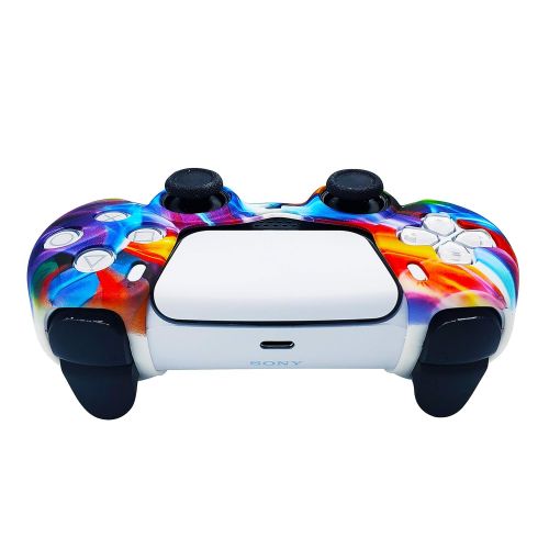  [아마존베스트]ORCHKID PS5 Silicone Gel Grip Controller Cover Skin Protector (ps5 Force) Compatible for Sony Playstation 5, Compatible for Playstation 5 Accessories, Wireless Controller Protector Covers,