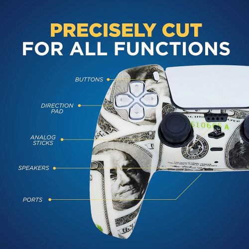  [아마존베스트]ORCHKID PS5 Silicone Gel Grip Controller Cover Skin Protector (ps5 Money) Compatible for Sony Playstation 5, Compatible for Playstation 5 Accessories, Wireless Controller Protector Covers,