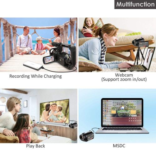 4K Camcorder, Video Camera ORDRO AC5 with 12x Optical Zoom 3.1’’ IPS Touch Screen Ultra HD 1080P 60FPS Digital WiFi Camera Camcorders with Microphone Wide Angle Lens