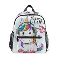 OREZI Unicorn With Headphones PreSchool Bag Kids Backpack for Toddler Boy Girls Age 2-7