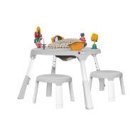 ORIBEL Oribel PortaPlay 4-in-1 Foldable Baby Activity Center + Child Stools Combo, White