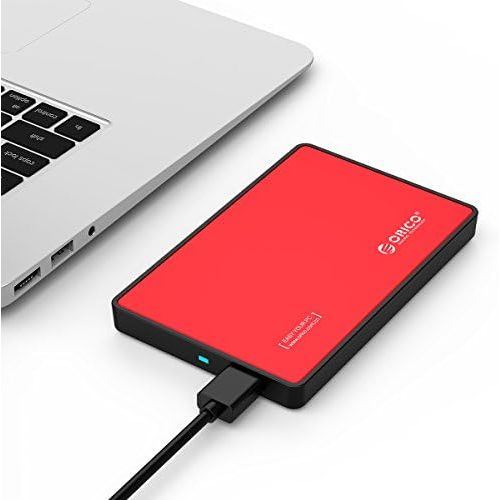  ORICO USB 2.5 Enclosure SATA External Drive Enclosure Portable Hard Disk Case Adapter for 7/9.5mm HDD SSD Tool Free Support UASP Max 4TB Compatible with PS4 Xbox Samsung WD Seagate