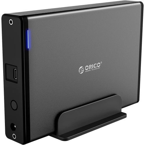  ORICO External Hard Drive Enclosure 3.5inch Type-C to SATA III Hard Drive Dock Case Aluminum for 3.5/2.5inch HDD/SSD 5Gbps Up to 16TB for PS4 Xbox