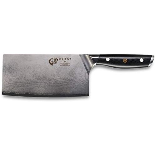  [아마존베스트]ORIENT Damask Chopping Knife 7 - Damascus Knife Made from Japanese AUS-10 Stainless Steel - 67-Ply Professional Kitchen Knife in Gift Packaging with Blade Guard