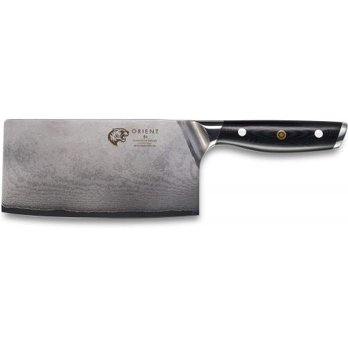  [아마존베스트]ORIENT Damask Chopping Knife 7 - Damascus Knife Made from Japanese AUS-10 Stainless Steel - 67-Ply Professional Kitchen Knife in Gift Packaging with Blade Guard