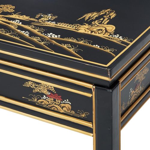  ORIENTAL FURNITURE Oriental Furniture Gold Leaf Coffee Table