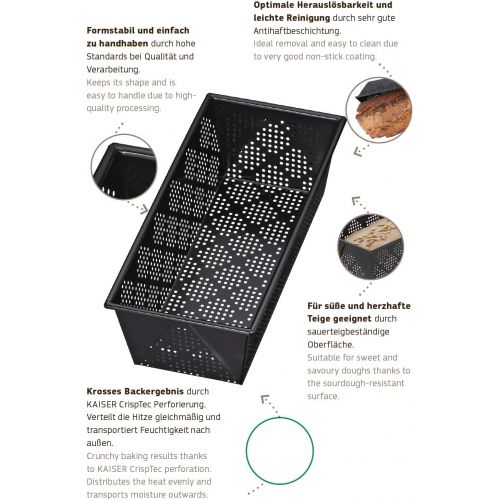  [아마존베스트]Kaiser Inspiration Bread Mould Perforated for Bread Non-Stick Coating Sourdough Resistant