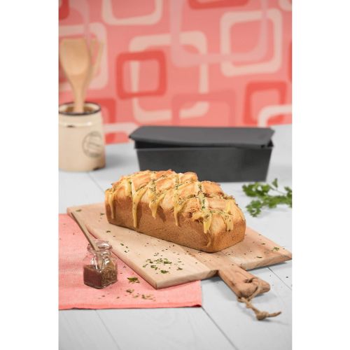  [아마존베스트]Kaiser Inspiration Bread Tin with Lid 32 x 15 x 9 cm Bread Tin for 1000 g Loaf Tin Non-Stick Coating Silicone Lid for Baking and Storage