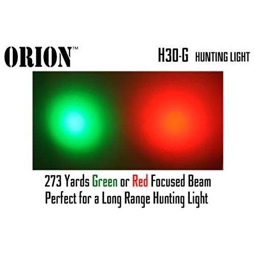  ORION Predator H30 273 Yards Red Coyote Varmint Hunting Light Rechargeable Kit with Pressure Switch, 2 Rechargeable Batteries and Charger