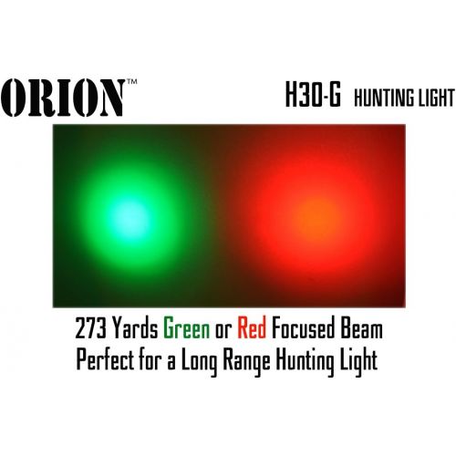  ORION Predator H30 273 Yards Red Coyote Varmint Hunting Light Rechargeable Kit with Pressure Switch, 2 Rechargeable Batteries and Charger