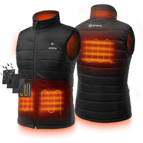  [아마존 핫딜]  [아마존핫딜]ORORO Mens Lightweight Heated Vest with Battery Pack