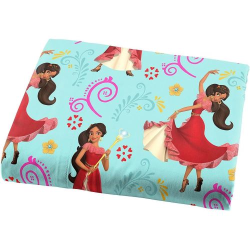  OS 4pc Elena of Avalor Twin Bedding Set Disney Princess Flower Power Comforter and Sheets