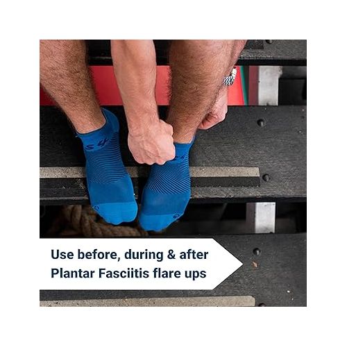  OS1st FS4 Plantar Fasciitis No Show Socks relives plantar fasciitis, heel/arch pain and improves circulation