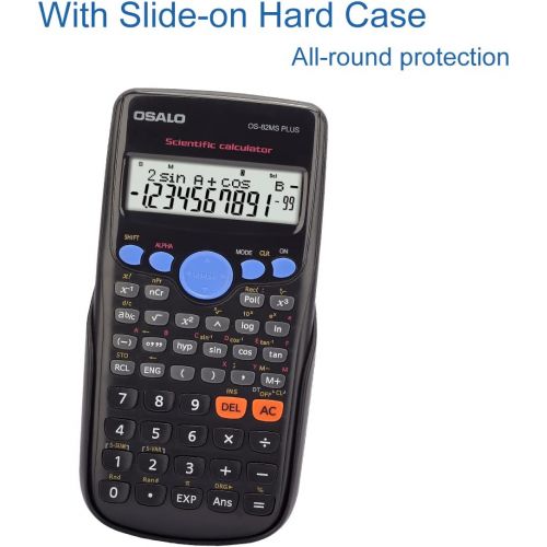  OSALO Scientific Calculator 240 Function Basic Large Display for Middle School (OS 82MS Plus)