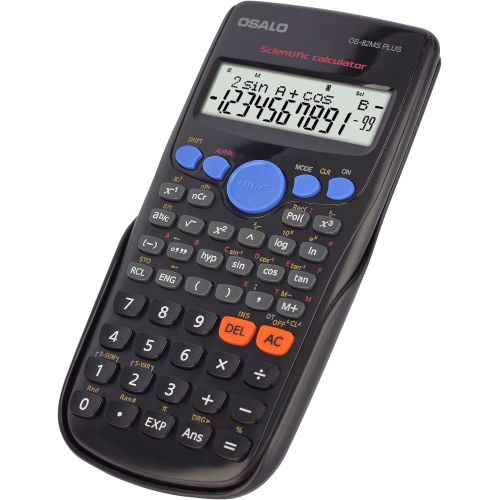  OSALO Scientific Calculator 240 Function Basic Large Display for Middle School (OS 82MS Plus)