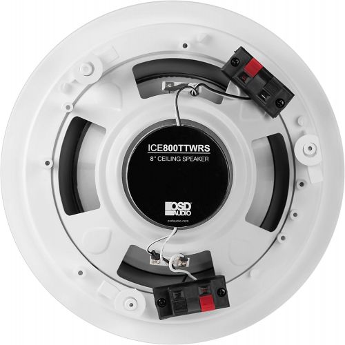  [아마존베스트]OSD Audio Weatherproof 8 in Ceiling Dual Tweeter Single Stereo Speaker ICE800TTWRS Single White