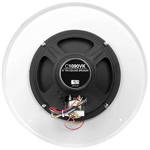  [아마존베스트]OSD Audio 8 Commercial 70V Ceiling Speaker w/Front Volume Control Knob Single White C1090