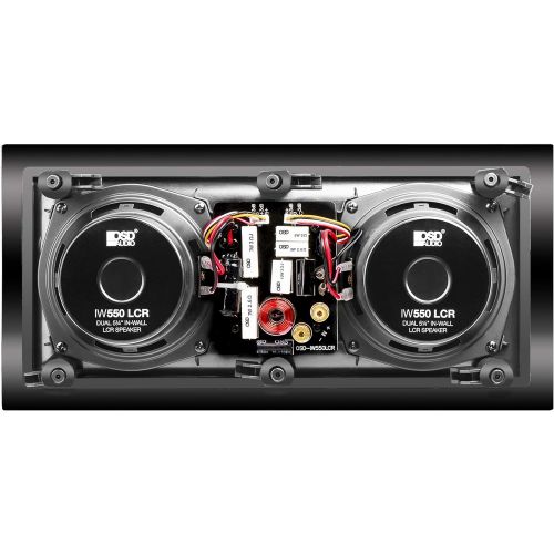  OSD Audio 5.25” Trimless LCR Center Channel in-Wall Speaker, Single IW550LCR