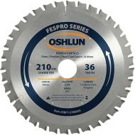 Oshlun SBFT-210036S 210mm 36 Tooth FesPro Ferrous ACT Saw Blade with 30mm Arbor for Festool TS 75 EQ