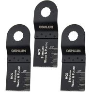 Oshlun MMR-0303 1-1/3-Inch Standard HCS Oscillating Tool Blade for Rockwell or Worx SoniCrafter Hex, 3-Pack