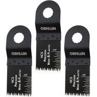 Oshlun MMR-1003 1-1/3-Inch Precision Japan HCS Oscillating Tool Blade for Rockwell or Worx SoniCrafter Hex, 3-Pack