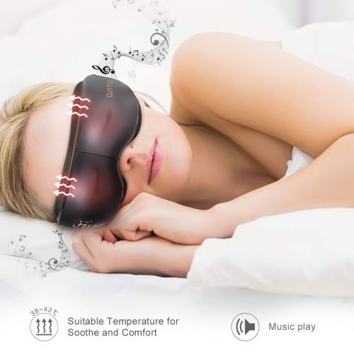  OSITO Eye Massager with Heat for Eye Fatigue with Vibration to Refresh Mind and Music Air...