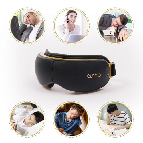  OSITO Eye Massager with Heat for Eye Fatigue with Vibration to Refresh Mind and Music Air...