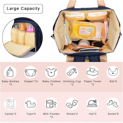  [아마존베스트]Diaper Backpack for Baby Bags,OSOCE Multi-Function Mom Nappy Maternity Back Packs,Waterproof