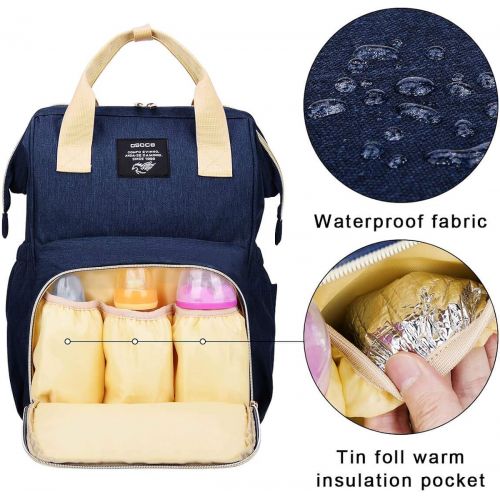  [아마존베스트]Diaper Backpack for Baby Bags,OSOCE Multi-Function Mom Nappy Maternity Back Packs,Waterproof