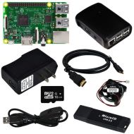 OSOYOO Raspberry Pi 3 Starter Kit RPi 3 Model B Board 16GB TF Card 5V 2.5A US Version Power Adapter with USB Cable HDMI Cable Reader Fan