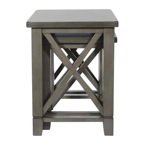  OSP Home Furnishings HSB12-WGR Hillsboro Coffee Table Grey Wash