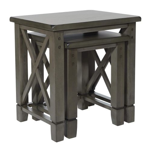  OSP Home Furnishings HSB12-WGR Hillsboro Coffee Table Grey Wash