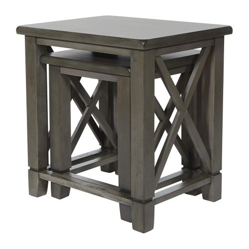  OSP Home Furnishings HSB12-WGR Hillsboro Coffee Table Grey Wash