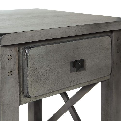  OSP Home Furnishings HSB12-WGR Hillsboro Coffee Table Grey Wash