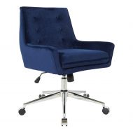 OSP Home Furnishings QUN26-V38 Quinn Office Chair Blue