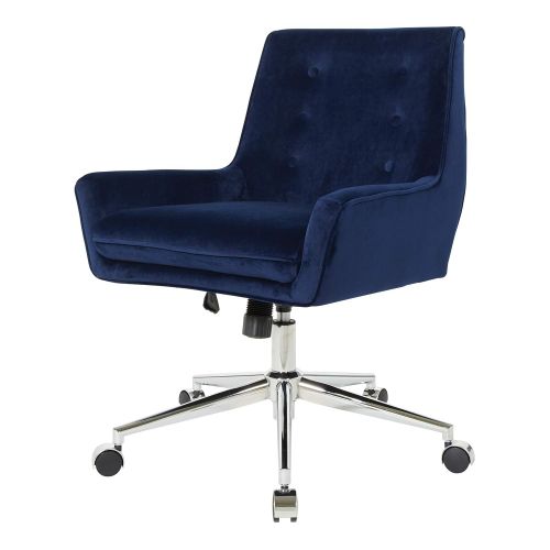  OSP Home Furnishings QUN26-V38 Quinn Office Chair Blue