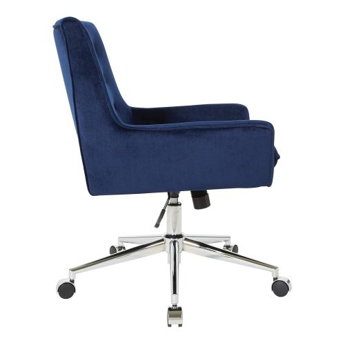  OSP Home Furnishings QUN26-V38 Quinn Office Chair Blue